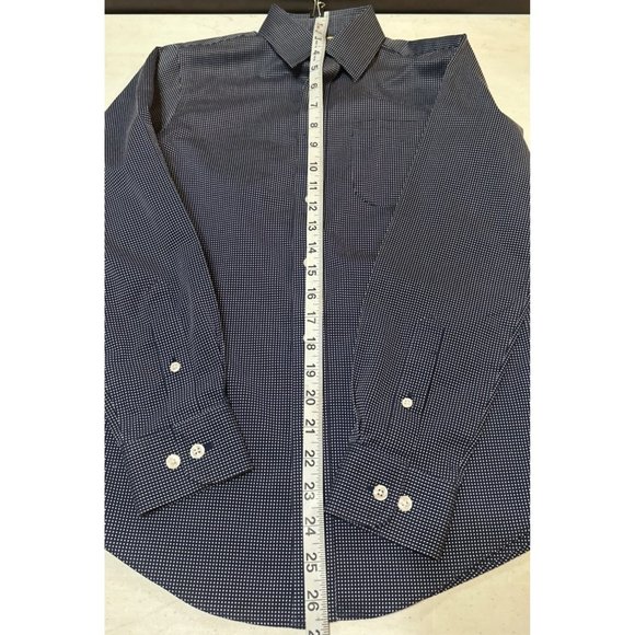 Classic Club Gold Label Boy's Button-Down Shirt Checks Size 10/12 100% Cotton - Picture 3 of 11